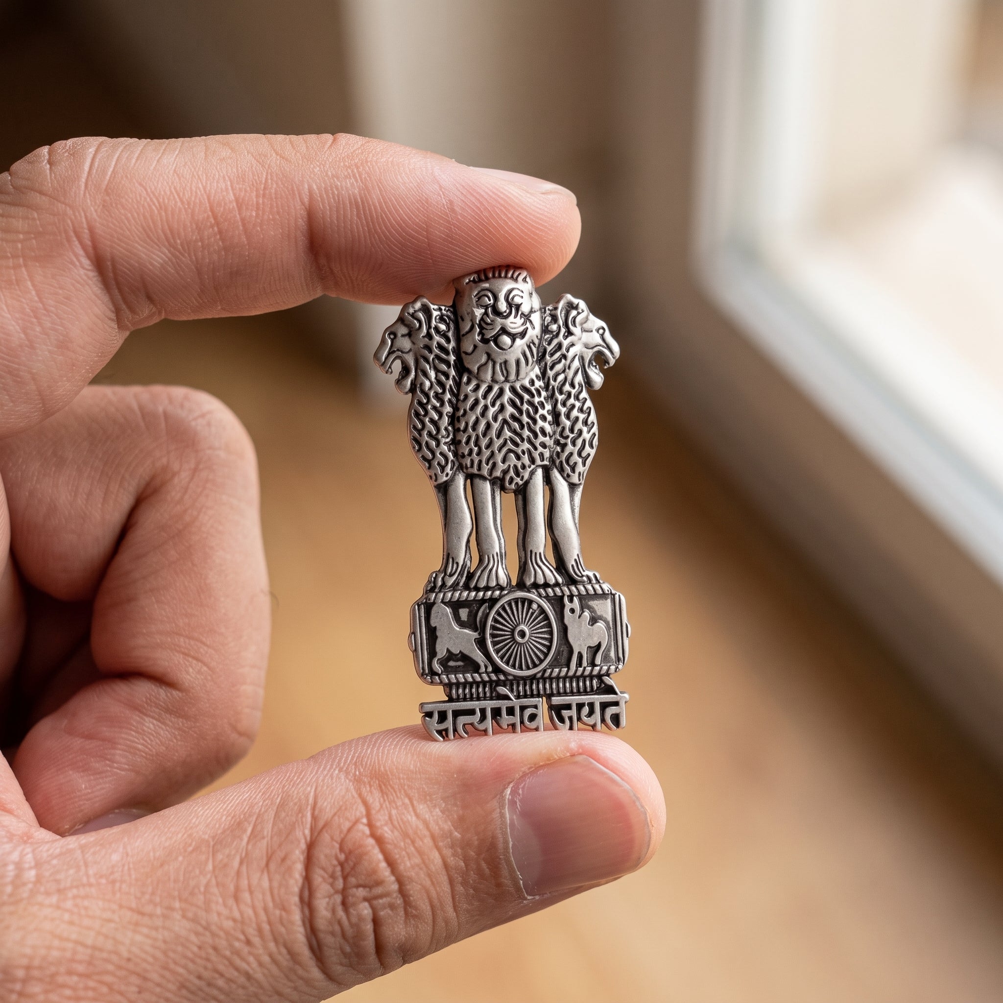 CMF Phone 1 5G Compatible Satyamev Jayate 3D Metal Emblem Sticker
