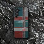 Samsung Galaxy A36 Luxury Grid Pattern Glass Back Shockproof Case