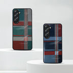 Samsung Galaxy A36 Luxury Grid Pattern Glass Back Shockproof Case