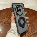 Nothing Phone 3a Pro 5G Original Luxury Magnifier Ring Stand Shockproof Airbags Corner Case