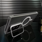 Samsung Galaxy S23 Ultra/S24 Ultra 5G New Frosted Matte Magnetic Metal Kickstand Shockproof Phone Case Cover