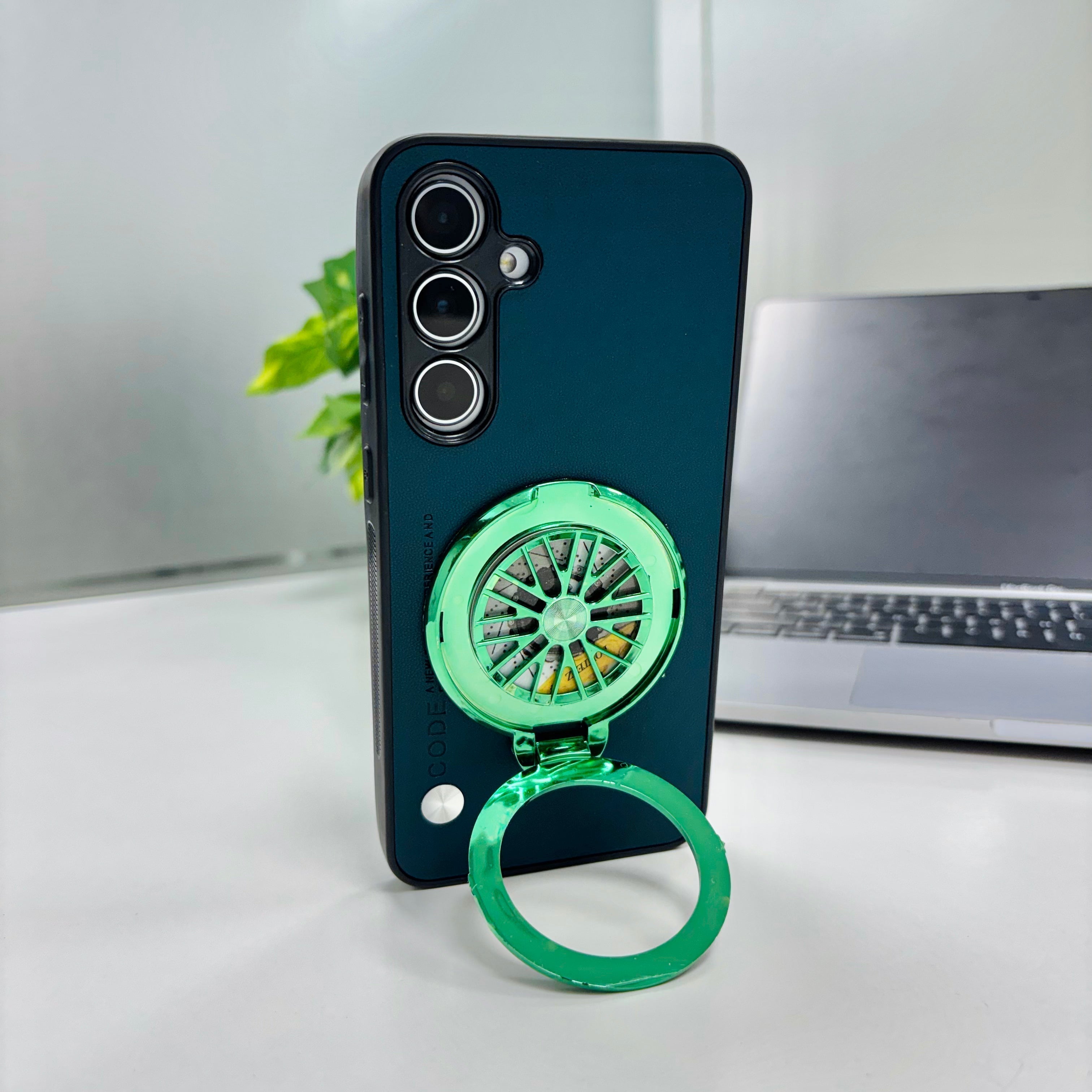 Samsung Galaxy S24 FE 5G Best Selling Stress Buster Wheel Soft Vegan Scratch Resistant Back Case