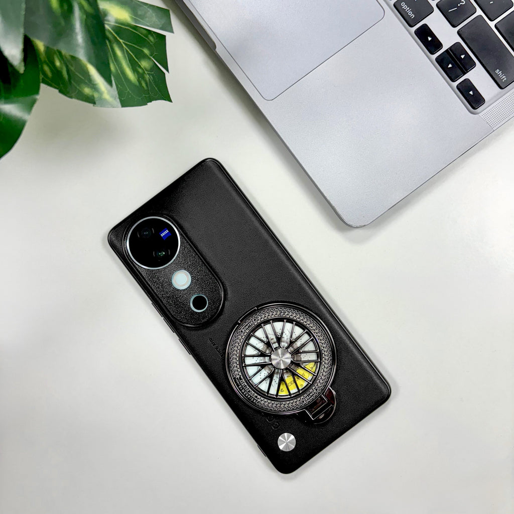 Vivo V40 5G Stress Buster Wheel Soft Vegan Scratch Resistant Back Case
