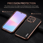 Motorola Edge 70 5G Gold Electroplated Carbon Fiber Texture Case