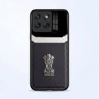 Motorola Edge 70 5G Satyamev Jayate 3D Metal Leather Back Case