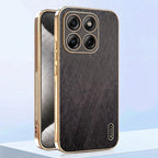 Motorola Edge 70 5G Premium Electroplated Frame Gold Thread Pattern Soft Case