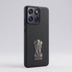 Motorola Edge 70 5G Compatible Satyamev Jayate 3D Metal Emblem Sticker