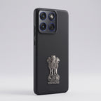 Motorola Edge 70 5G Compatible Satyamev Jayate 3D Metal Emblem Sticker
