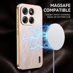 Motorola Edge 70 5G Premium Electroplated Frame Gold Thread Pattern Soft Case