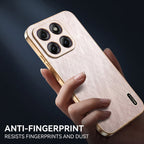 Motorola Edge 70 5G Premium Electroplated Frame Gold Thread Pattern Soft Case