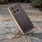 Motorola Edge 70 Fusion 5G Premium Electroplated Frame Gold Thread Pattern Soft Case