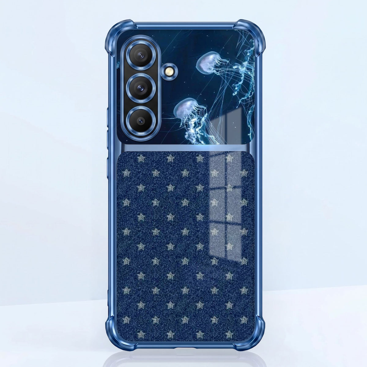 Samsung Galaxy A36 5G Galaxy Stars Dual-Tone Transparent Blue Airbags Case