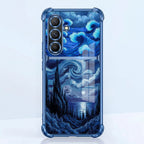 Samsung Galaxy A36 5G Midnight Ocean Dual-Tone Transparent Blue Airbags Case