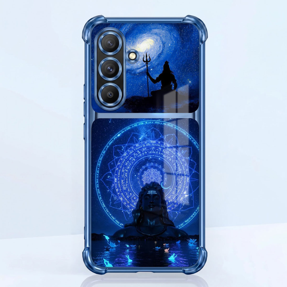 Samsung Galaxy A36 5G Adiyogi Dual-Tone Transparent Blue Airbags Case
