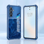 Samsung Galaxy A36 5G Azure Butterfly Dual-Tone Transparent Blue Airbags Case