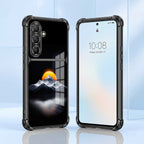 Samsung Galaxy A56 5G Golden Sunset Dual-Tone Transparent Black Airbags Case