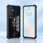 Samsung Galaxy A56 5G Royal Crown Sword Dual-Tone Transparent Black Airbags Case