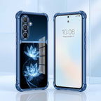 Samsung Galaxy A56 5G Celestial Lotus Dual-Tone Transparent Blue Airbags Case