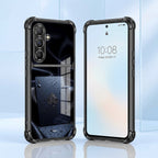 Samsung Galaxy A56 5G Ace King Dual-Tone Transparent Blue Black Airbags Case