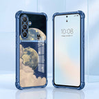 Samsung Galaxy A36 5G Moonlight Galaxy Dual-Tone Transparent Blue Airbags Case