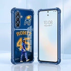 Samsung Galaxy A56 5G Hitman Rohit Dual-Tone Transparent Blue Airbags Case