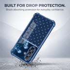 Samsung Galaxy A36 5G Galaxy Stars Dual-Tone Transparent Blue Airbags Case
