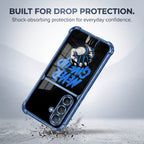 Samsung Galaxy A36 5G Naver Give Up Dual-Tone Transparent Blue Airbags Case