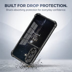 Samsung Galaxy A56 5G Royal Crown Sword Dual-Tone Transparent Black Airbags Case