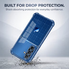 Samsung Galaxy A36 5G Matrix Apple Dual-Tone Transparent Blue Airbags Case
