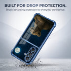 Samsung Galaxy A56 5G Moonlit Baby Lion Dual-Tone Transparent Blue Airbags Case
