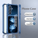 Samsung Galaxy A56 5G Celestial Lotus Dual-Tone Transparent Blue Airbags Case