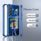 Samsung Galaxy A36 5G Hitman Rohit Dual-Tone Transparent Blue Airbags Case