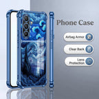 Samsung Galaxy A56 5G Midnight Ocean Dual-Tone Transparent Blue Airbags Case