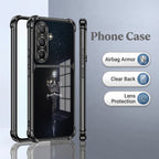 Samsung Galaxy A56 5G Royal Crown Sword Dual-Tone Transparent Black Airbags Case