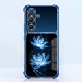 Samsung Galaxy A56 5G Celestial Lotus Dual-Tone Transparent Blue Airbags Case