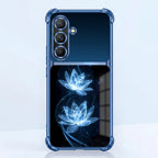 Samsung Galaxy A56 5G Celestial Lotus Dual-Tone Transparent Blue Airbags Case