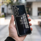 Samsung Galaxy A36 5G Royal Crown Sword Dual-Tone Transparent Black Airbags Case