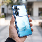Samsung Galaxy A56 5G Crystal Blue Dual-Tone Transparent Blue Airbags Case