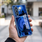 Samsung Galaxy A36 5G Adiyogi Dual-Tone Transparent Blue Airbags Case