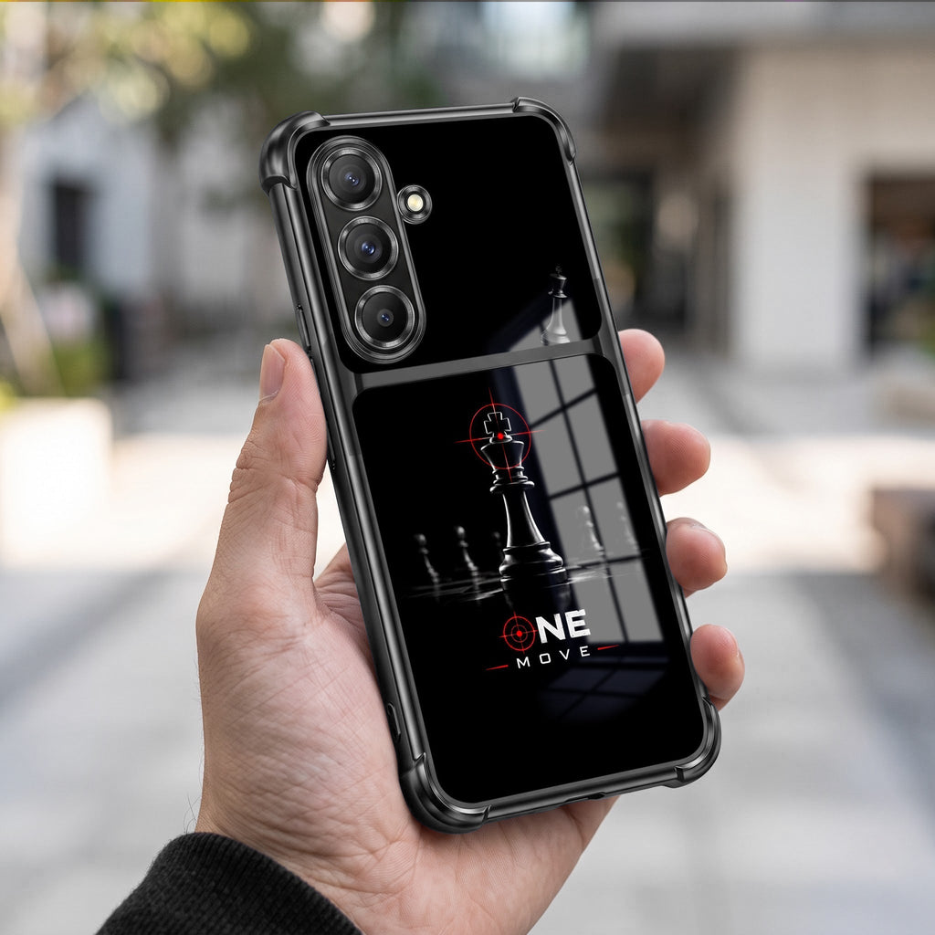 Samsung Galaxy A36 5G One Move Dual-Tone Transparent Black Airbags Case