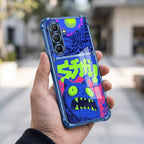 Samsung Galaxy A36 5G Neon Monster Dual-Tone Transparent Blue Airbags Case