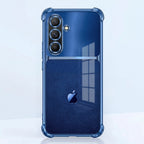 Samsung Galaxy A56 5G Apple Blue Glitter Dual-Tone Transparent Blue Airbags Case