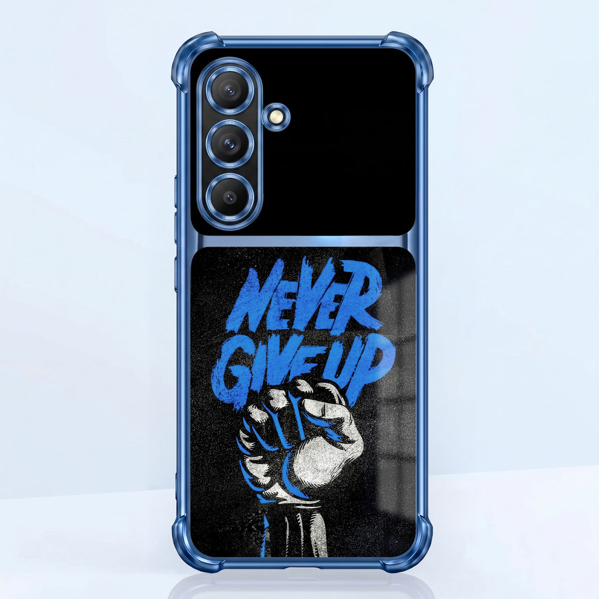 Samsung Galaxy A36 5G Naver Give Up Dual-Tone Transparent Blue Airbags Case