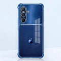 Samsung Galaxy A36 5G Apple Blue Glitter Dual-Tone Transparent Blue Airbags Case