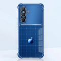 Samsung Galaxy A36 5G Matrix Apple Dual-Tone Transparent Blue Airbags Case