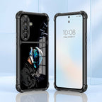 Samsung Galaxy A36 5G Cyberpunk Reaper Dual-Tone Transparent Black Airbags Case