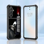 Samsung Galaxy A56 5G Ferrari Racing Dual-Tone Transparent Black Airbags Case
