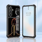 Samsung Galaxy A36 5G Gladiator King Dual-Tone Transparent Black Airbags Case