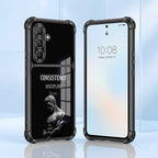 Samsung Galaxy A56 5G Focus & Strength Dual-Tone Transparent Black Airbags Case