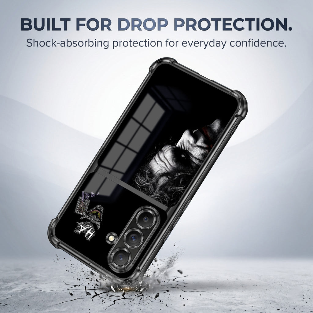 Samsung Galaxy A36 5G Joker Smile Dual-Tone Transparent Black Airbags Case